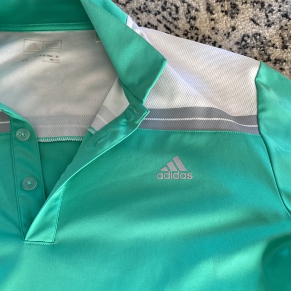 EUC - Men’s - Medium - Adidas Golf Polo (Teal) - Picture 3 of 5